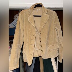 St. John's Bay Women's Beige Corduroy Blazer